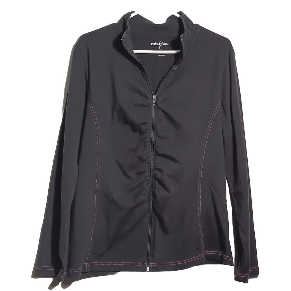 Mix & Co Womens Jacket Long Sleeve Black Size L